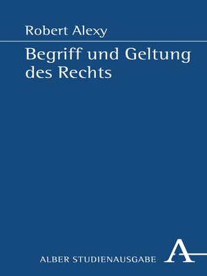 cover image of Begriff und Geltung des Rechts